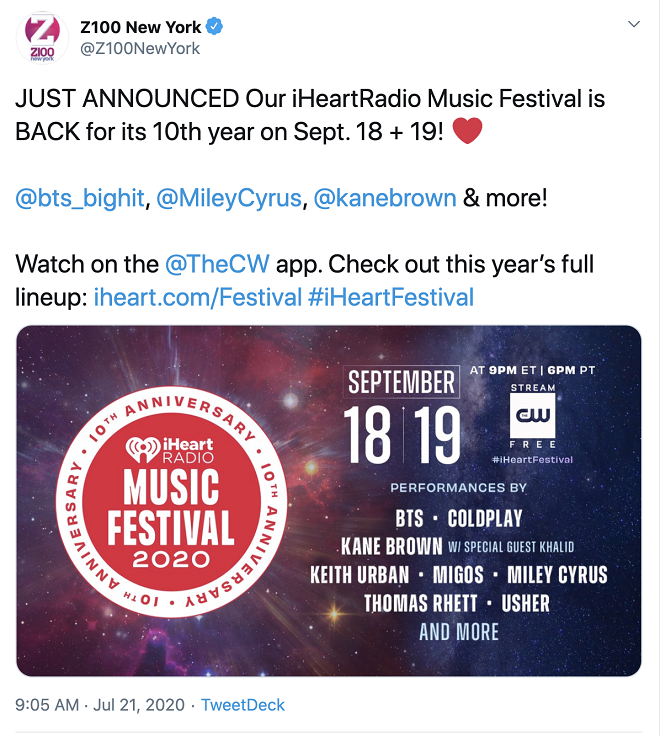 BTS, iHeartRadio, iHeartRadio Music Festival, BTS thành viên, BTS đang bị iHeartRadio lợi dụng, BTS bị lợi dụng tên tuổi, BTS tham dự festival âm nhạc, ARMY, Kpop