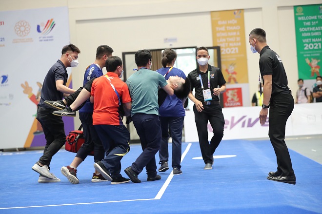 Wushu SEA Games 31, Wushuh, SEA Games 31, VĐV Wushu Việt Nam đổ gục trên sân, Nguyễn Văn Phương, thái cực quyền nam, HCV Wushu, lịch thi đấu Wushu, kết quả môn Wushu
