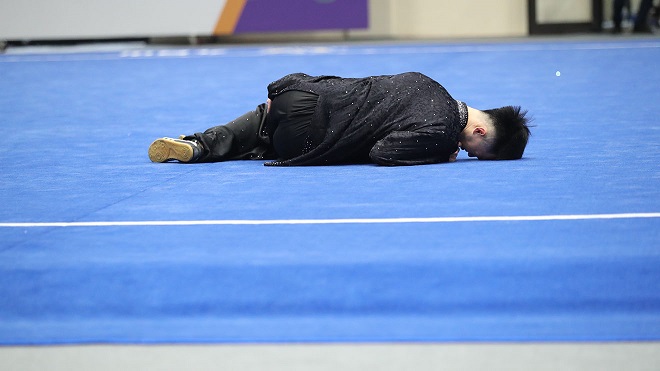 Wushu SEA Games 31, Wushuh, SEA Games 31, VĐV Wushu Việt Nam đổ gục trên sân, Nguyễn Văn Phương, thái cực quyền nam, HCV Wushu, lịch thi đấu Wushu, kết quả môn Wushu