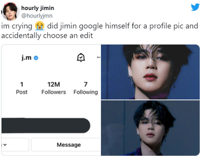 BTS, Jimin, Ảnh avatar của Jimin trên Instagram, Jungkook, BTS dùng Instagram