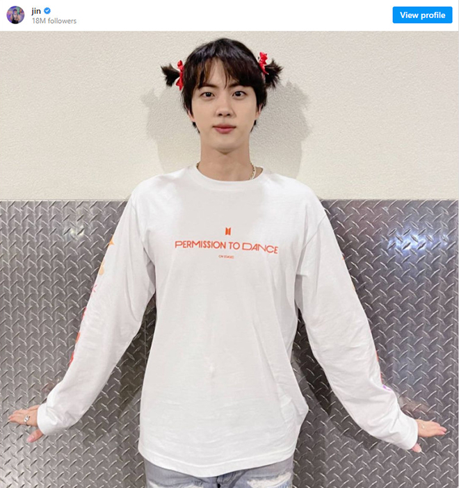 BTS, Jin, Tài khoản của Jin trên Instagram, Jin BTS trên cả Instagram, Jungkook