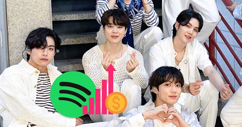 BTS kiếm được bao nhiêu tiền từ Spotify năm 2022 cho đến nay?