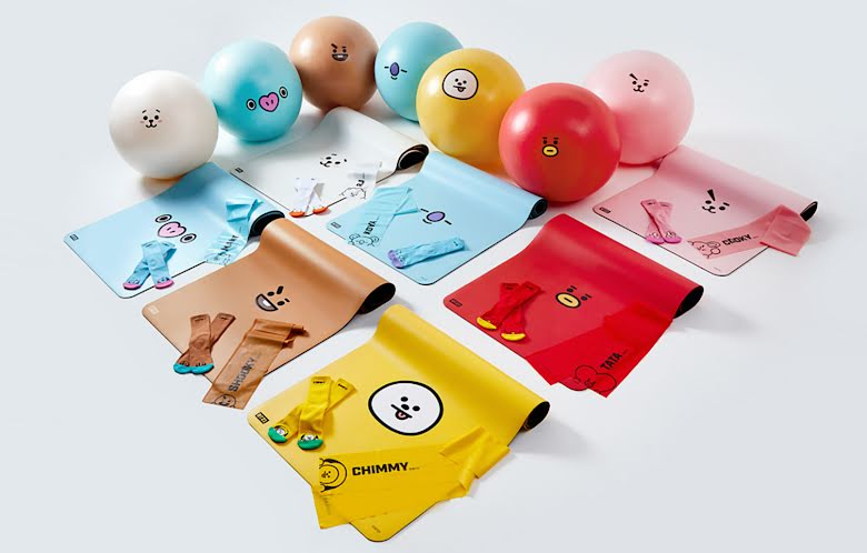 BTS, Thiết bị tập gym gắn kết BTS, Jungkook, Jimin, V BTS, BT21, Jin, Tin bts