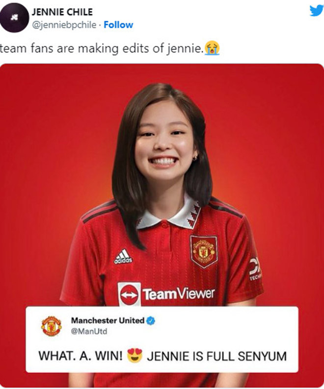 Blackpink, Jennie, MU, Manchester United, Jennie bùa may mắn, Jisoo, pinkvenom