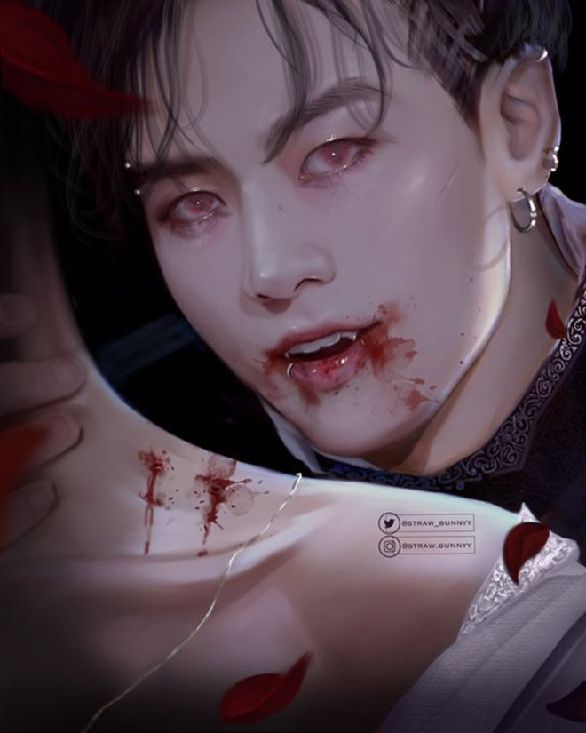 BTS, Jungkook, Vampire Jungkook, Fan chế ảnh vampire Jungkook, Jimin, Tin bts