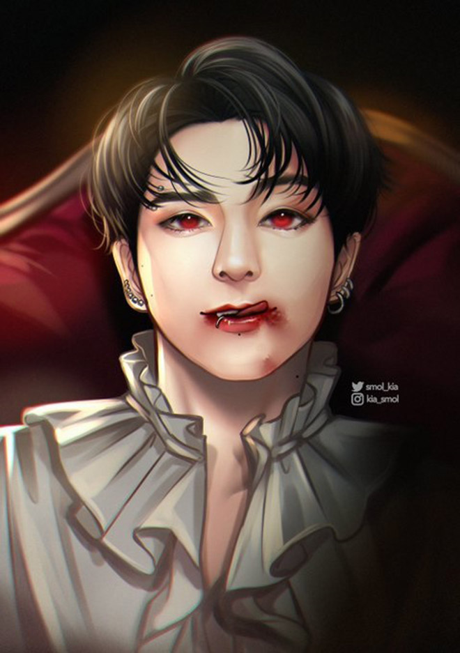BTS, Jungkook, Vampire Jungkook, Fan chế ảnh vampire Jungkook, Jimin, Tin bts