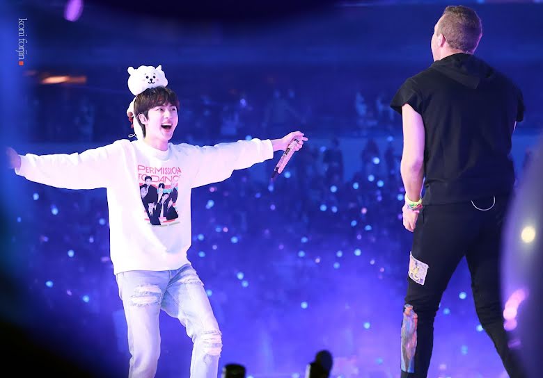 BTS, Jin, Đĩa đơn The Astronaut của Jin BTS, Chriss Martin, Coldplay, Jimin