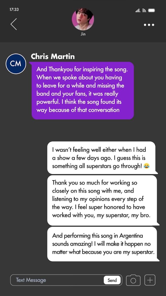 BTS, Jin, Đĩa đơn The Astronaut của Jin BTS, Chriss Martin, Coldplay, Jimin