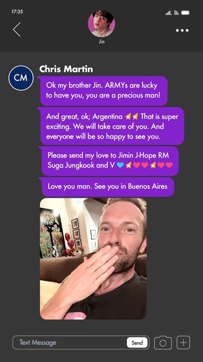 BTS, Jin, Đĩa đơn The Astronaut của Jin BTS, Chriss Martin, Coldplay, Jimin