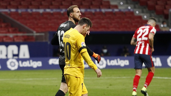 Ket qua bong da. Atletico vs Barcelona. Barcelona phụ thuộc vào Messi. BXH Liga. kết quả Atletico vs Barcelona, Barcelona sa sút, Barcelona khủng hoảng, Barcelona, Messi