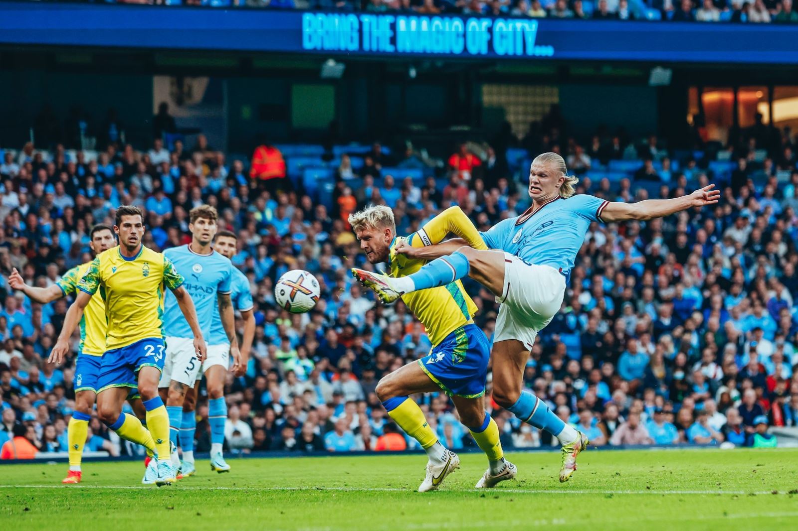 Kết quả bóng đá, Man City vs Nottingham, Haaland, Haaland lập hat-trick, kỷ lục ghi bàn, kỷ lục ghi bàn Ngoại hạng Anh, Ngoại hạng Anh, Premier League,   Man City, kqbd