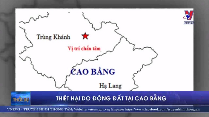 Thiệt hại do động đất tại Cao Bằng