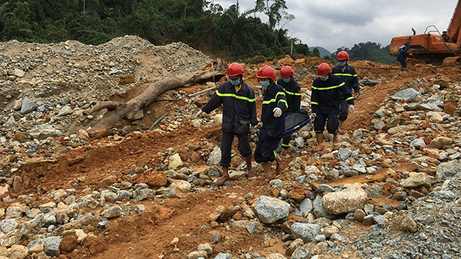 Tìm thấy thêm một thi thể công nhân bị vùi lấp ở thủy điện Rào Trăng 3