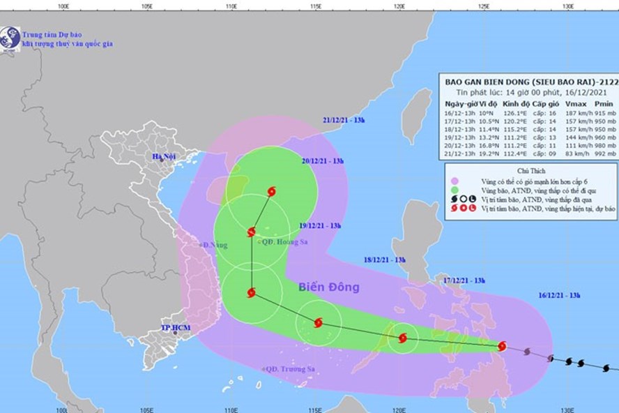 Tin bão, Tin bão mới nhất, Bão Rai mạnh lên cấp siêu bão, Bão số 9, Bão Rai, tin bão mới, tin bão số 9, cơn bão số 9, tin bão khẩn cấp, bão mới nhất, tin bao moi