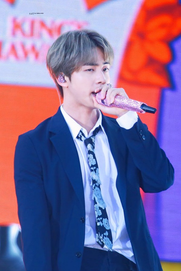 BTS, Jin, Jin và màu hồng, bts 2020, jin pink hair, anh cả bts, worldwide handsome 