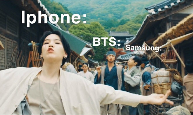 BTS, J-Hope, BTS tình tay ba, BTS samsung, bts quảng cáo, bts ảnh chế