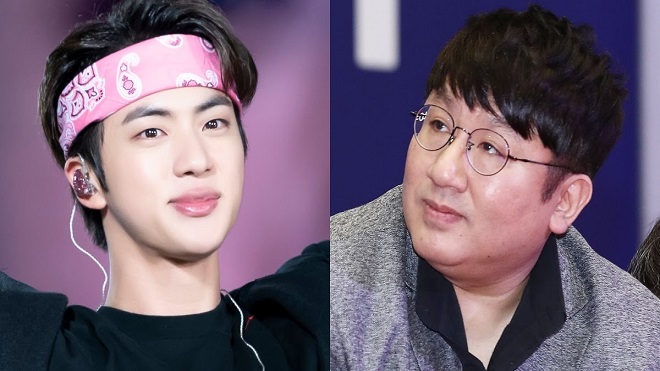 BTS, Jin, Jin BTS, anh cả BTS, chủ tịch BigHit, bts 2020, kẻ thù của jin, jin 2020, jin funny, bts gif, bts video, bang si hyuk