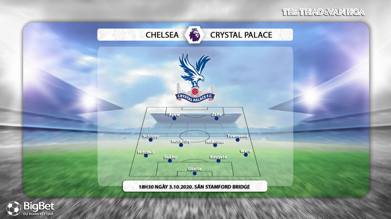 Truc tiep bong da, K+PM, Chelsea vs Crystal Palace, Ngoại hạng Anh, Kèo nhà cái, trực tiếp bóng đá Anh vòng 4, xem bóng đá trực tuyến Chelsea đấu với Crystal Palace