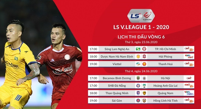 Lịch thi đấu vòng 6 V-League. Lịch thi đấu bóng đá Việt Nam. Đà Nẵng vs HAGL