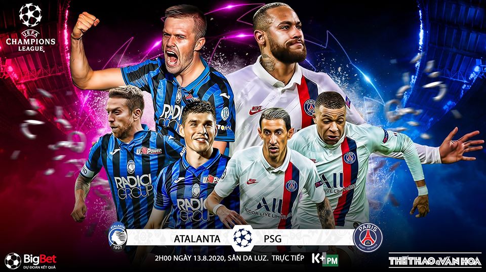 Link xem trực tiếp bóng đá. Atalanta vs PSG. K+, K+PM. Xem bóng đá trực tuyến Atalanta vs PSG. Link xem trực tiếp PSG. Trực tiếp cúp C1 châu Âu. Xem bóng đá trực tuyến