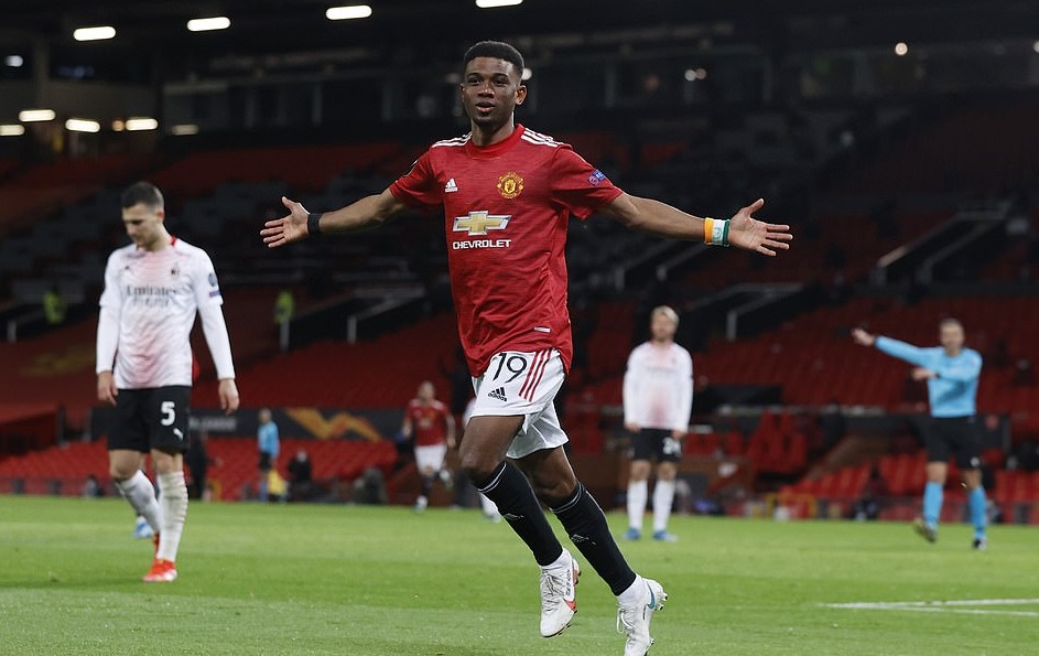 MU 1-1 Milan, Kết quả cúp C2, ket qua MU dau voi Milan, video clip ban thang MU 1-1 Milan, Diallo ghi bàn đầu tiên cho MU, ket qua vòng 1/8 Europa League lượt đi