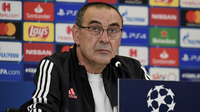 HLV Sarri: ‘Tương lai của tôi ở Juve không phụ thuộc vào trận đấu với Lyon'