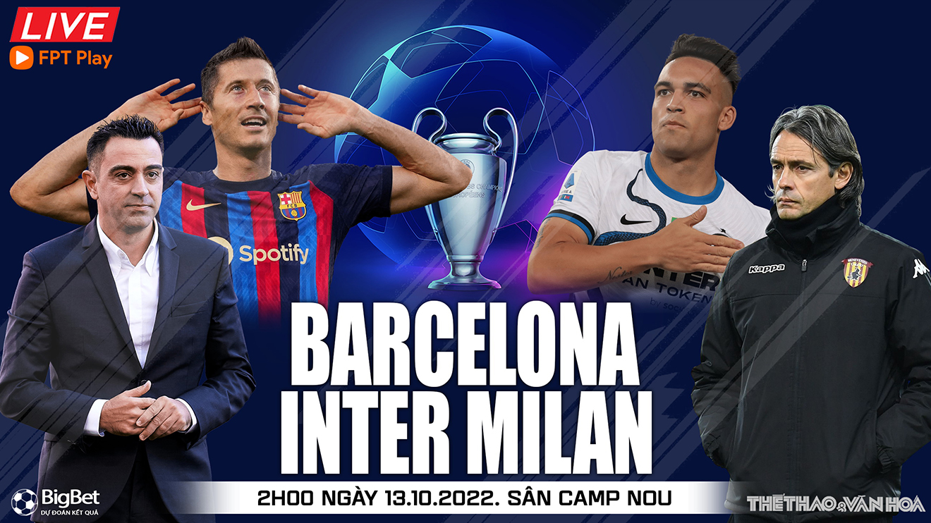 Soi kèo nhà cái Barcelona vs Inter Milan. Nhận định, dự đoán bóng đá cúp C1 (2h00, 13/10)
