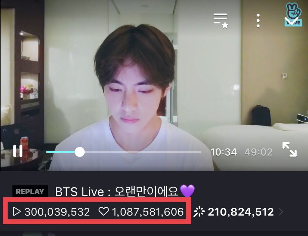 BTS, BTS Vlive, V BTS đã phá kỷ lục với tỷ lượt thả tim Vlive, BTS V, Bts, bts, Vlive, Vlive bts, Vlive V BTS, BTS video, bts youtube, bts tin tức, bts đẹp trai