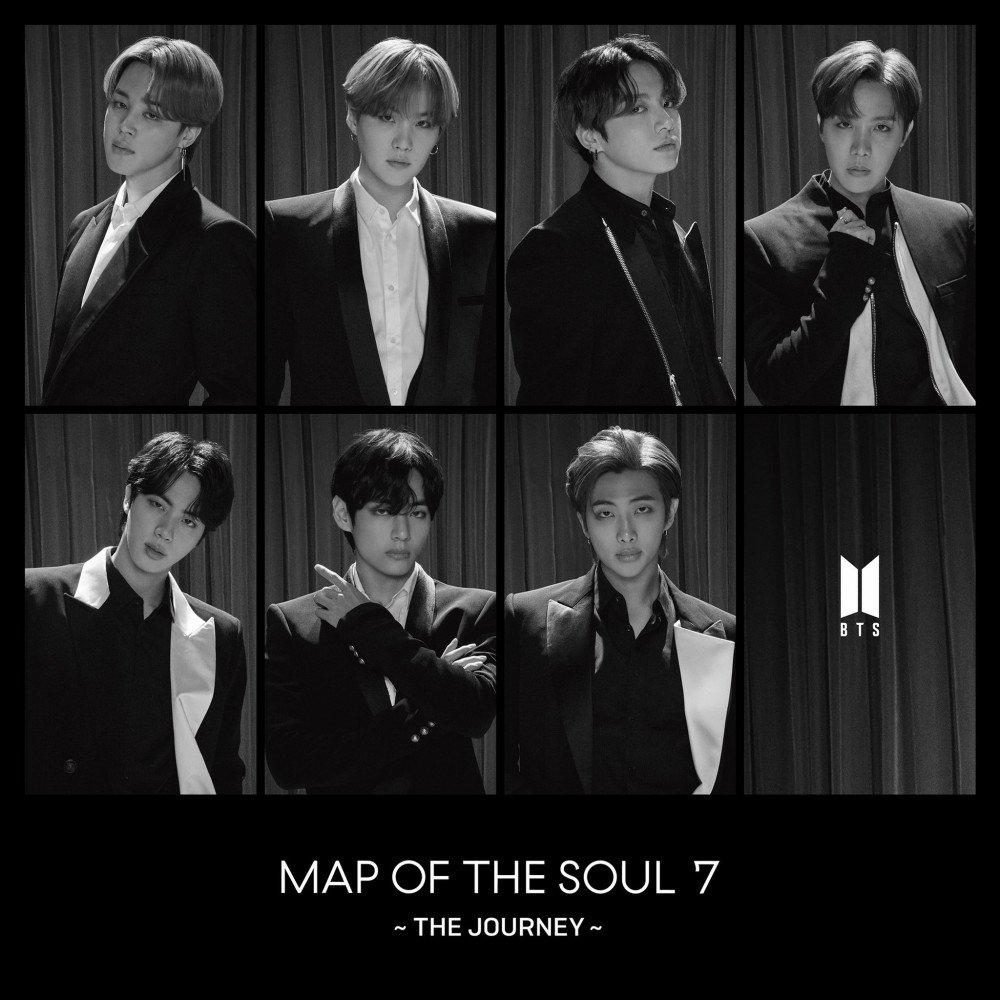 bìa Map of the soul 7 Journey, album tiếng nhật thứ tư của BTS, BTS đạo Bigbang