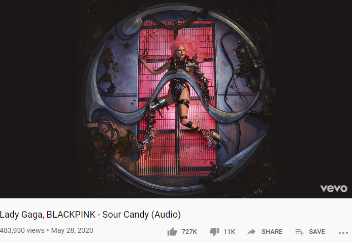 Lady Gaga, Blackpink, Sour Candy, Tung sớm Sour Candy