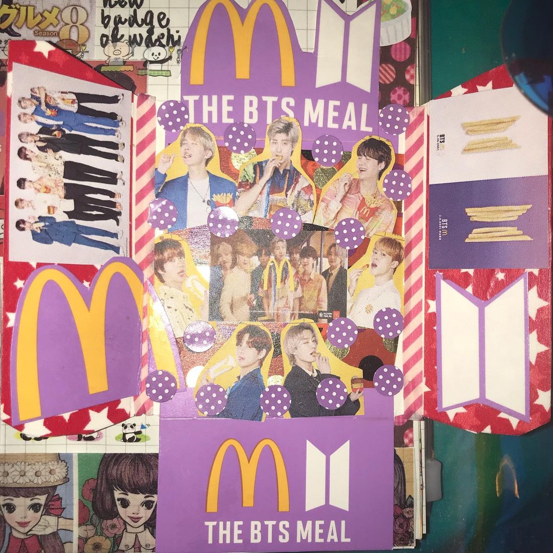 BTS, BTS McDonal, tái chế bữa ăn BTS, tái chế vỏ hộp bts, tái chế BTS, tái chế mcdonald bts, sáng tạo bts