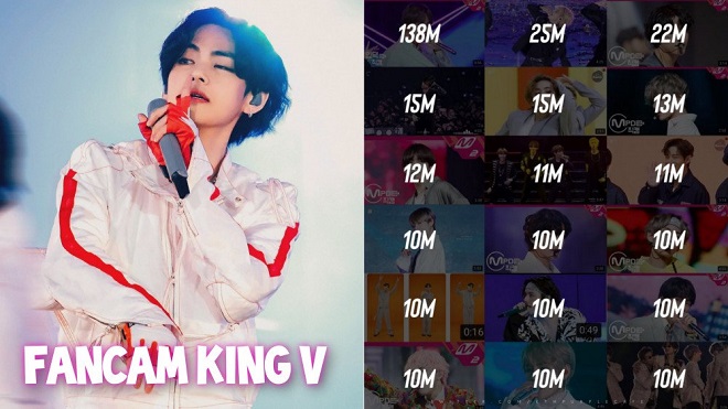 V BTS lập kỷ lục chưa từng về lượng fancam khủng, xem lại mà choáng ngợp