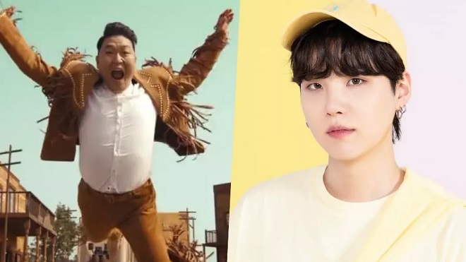 Suga BTS sản xuất nhạc cho PSY, nức nở khen ngợi nhau