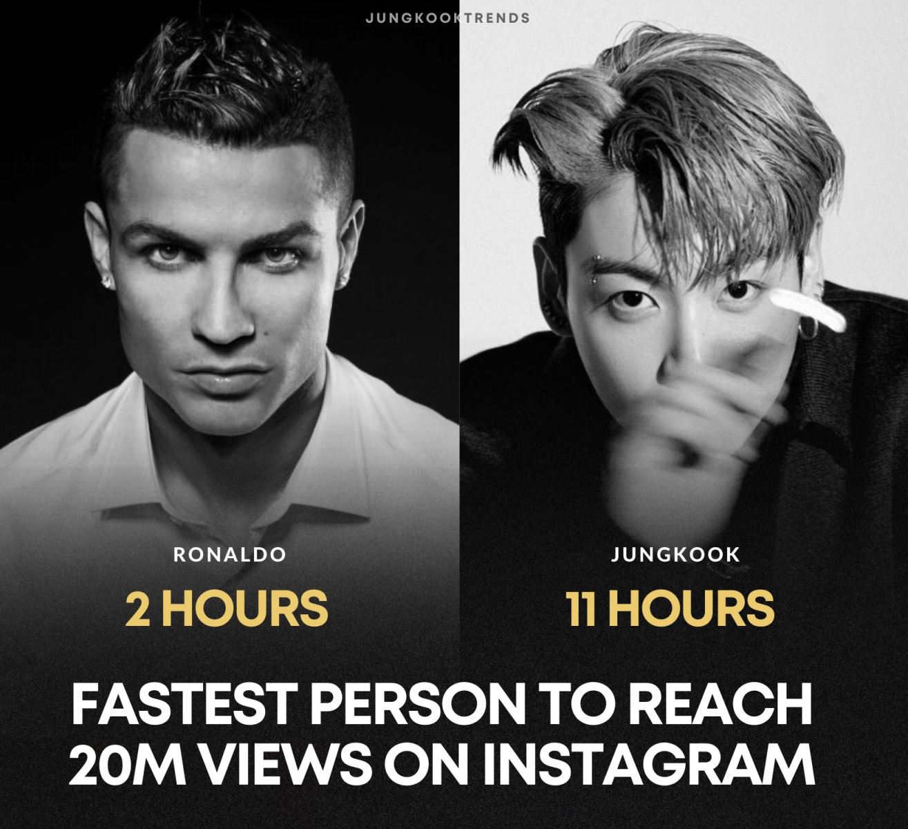 BTS, Jungkook, Jungkook đăng clip dọa ma, Jungkook kỳ tích chỉ sau CR7, Cristiano Ronaldo, Jungkook Instagram, Jungkook clip, Jungkook vampire, Jungkook cute