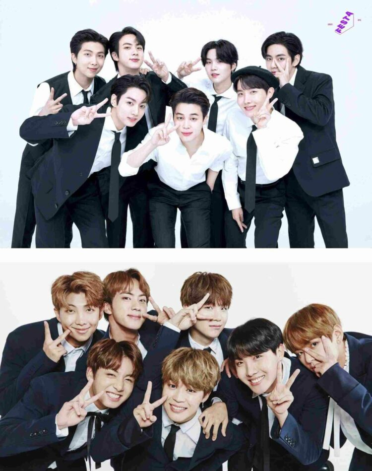 BTS, BTS tái hiện ảnh cũ, BTS mặc lại đồ cũ, BTS 2022, FESTA 2022, BTS photo Festa 2022, BTS recreat photo, Jin, Jimin, J-Hope, Jungkook, RM, Suga, V