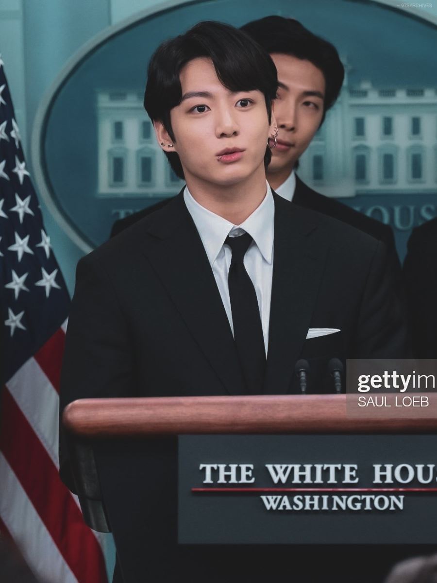 BTS, Jungkook, Jungkook chiếm trọn tình cảm dân Mỹ, BTS White House, Jungkook White House, Jungkook phát biểu Nhà Trắng, Jungkook Biden, Jin, Jimin, J-Hope, RM, Suga, V