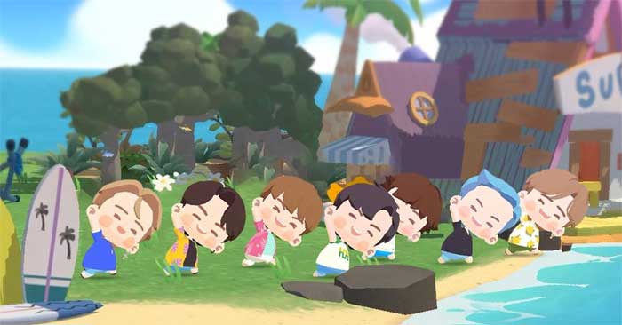 BTS, BTS Island In The SEOM, lượng người chơi In the SEOM, đánh giá game BTS, Rate In the SEOM, Jin, Jimin, J-Hope, Jungkook, RM, Suga, V BTS, Jungkook mê game