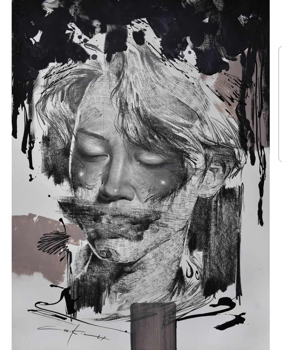 BTS, Jimin, Jimin mắt không tròng, Jimin tranh vẽ, Jimin artworld, Jimin painting, Jimin muse, Jimin cute, J-Hope, Jungkook, Jin, RM, Suga, V, BTS chương 2, BTS solo