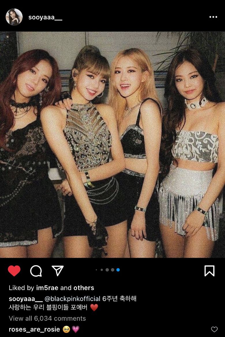 Blackpink, Blackpink mừng debut bằng ảnh photoshop, BTS có cameo debut Blackpink, Jennie, Jisoo, Rose, Lisa, Blackpink Instagram, Born Pink, Pink Venom