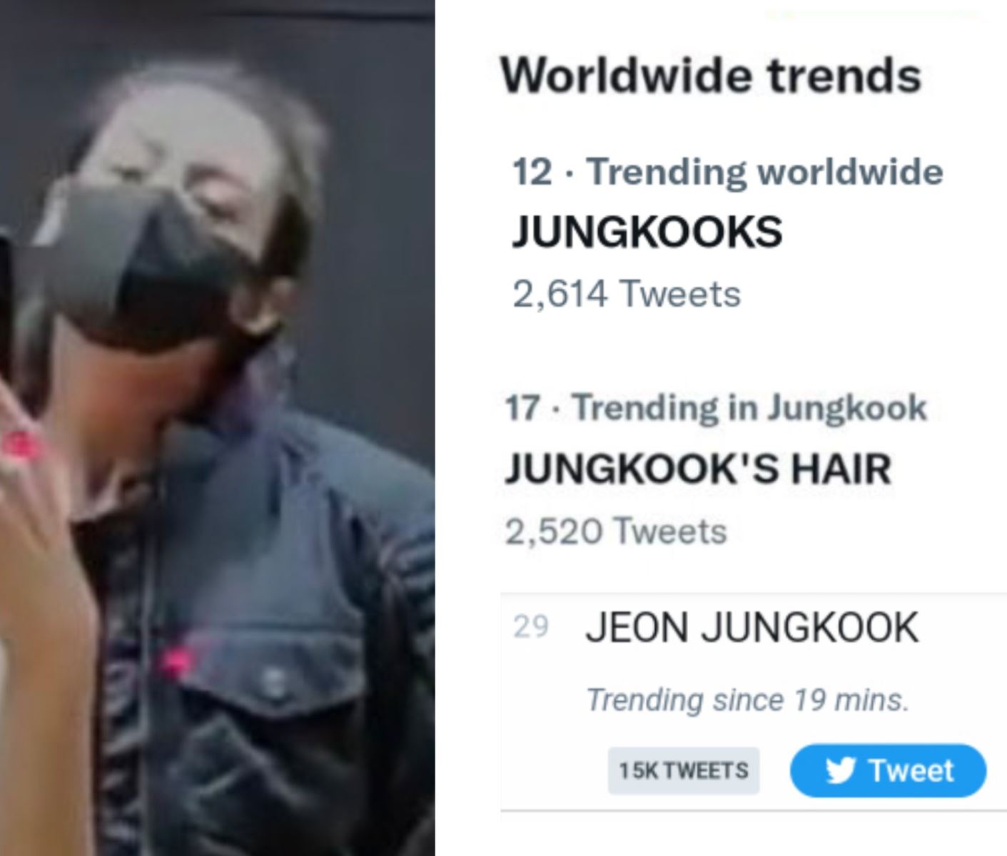 BTS, Jungkook, Jungkook tóc mới, Jungkook tóc siêu nam tính, Jungkook biker, Jungkook long hair, Jungkook 2022 hair, Jimin, V BTS, Jin, BTS The Fact, Suga, RM, J-Hope