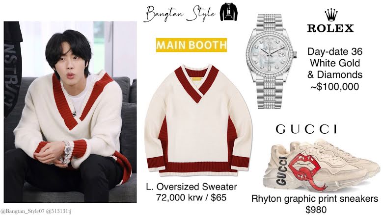 BTS, Jin, Jin mặc áo rẻ mà nhìn xuống tay, Jin outfit, Jin cheap moment, Jin fashion, Jin Run BTS, Jin funny, bóc giá đồ Jin BTS, Jungkook, Jimin, J-Hope, RM, Suga, V BTS