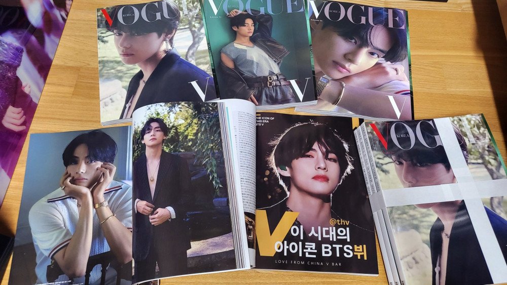 BTS, V BTS, Vogue số trang bìa V BTS đạt doanh số kỷ lục, V BTS kỷ lục Vogue, V BTS 2022, V BTS solo 2022, Jin, Jimin, Jungkook, J-Hope, RM, Suga, Jennie