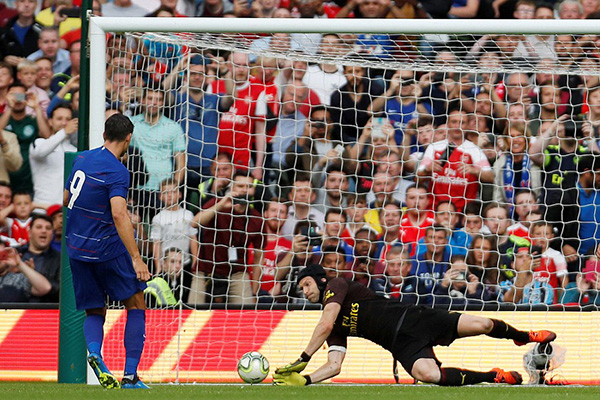 Arsenal vs Chelsea, Morata, Cech