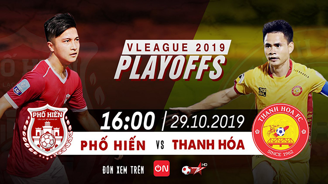 TRỰC TIẾP BÓNG ĐÁ VIỆT NAM: Thanh Hóa vs Phố Hiến (16h hôm nay), play-off V League. BĐTV