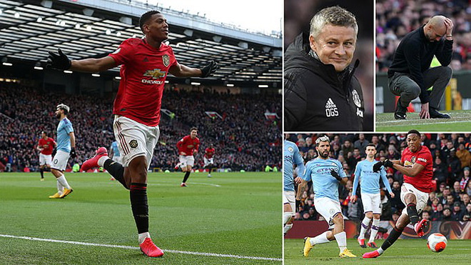 MU 2-0 Man City: Martial, McTominay kết liễu Man xanh, Quỷ đỏ trở lại Top 5