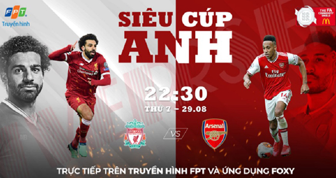 Link xem trực tiếp bóng đá siêu cúp Anh, Arsenal vs Liverpool, Xem trực tiếp bóng đá Siêu cúp Anh, Trực tiếp siêu cúp Anh, Arsenal đấu với Liverpool, Community Shield