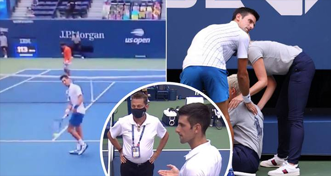 Djokovic bị loại khỏi US Open, Djokovic hành động phi thể thao, Mỹ mở rộng, Djokovic vs Busta, Djokovic đánh bóng trúng nữ trọng tài, Djokovic bị loại, kết quả US Open