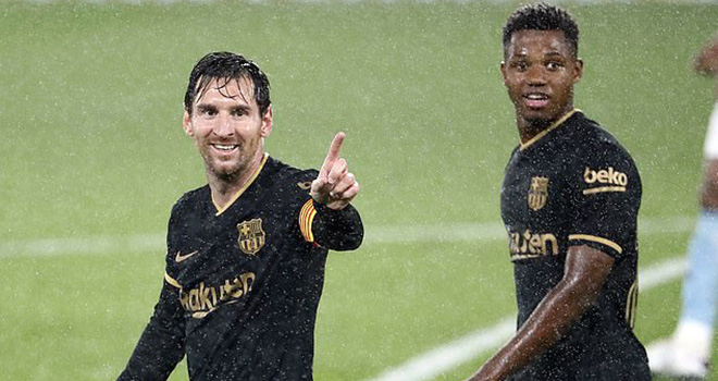 Messi, Ansu Fati, Video clip bàn thắng Celta Vigo vs Barcelona, Ket qua Celta Vigo Barcelona, Kqbd, Barcelona đấu với Celta Vigo, Bảng xếp hạng La Liga, kết quả Celta Vigo vs Barcelona