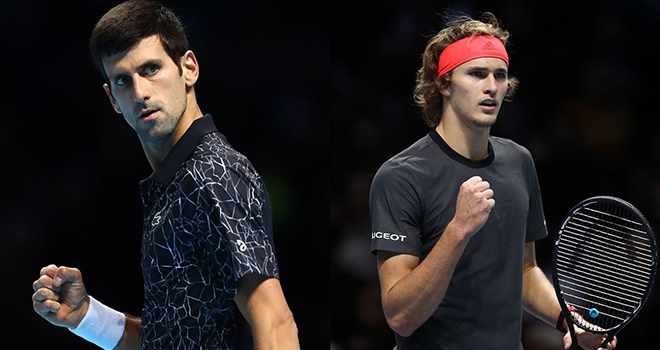 Lịch thi đấu ATP Finals, Djokovic vs Zverev, Trực tiếp Djokovic vs Zverev, TTTV, K+PC, Djokovic đấu với Zverev, truc tiep tennis, link xem trực tiếp Djokovic vs Zverev