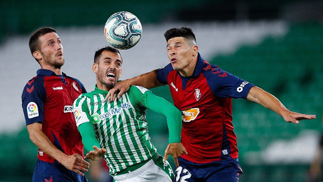 Lịch thi đấu bóng đá hôm nay. Trực tiếp Real Betis vs Osasuna. BĐTV, SCTV17